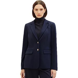 TOM TAILOR Basic blazer voor dames, 10668 - Sky Captain Blue, 36