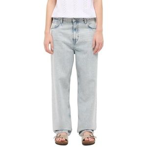 Jeans - Lichtblauw - Loose Fit - Normale Zoom - Achterzakken - Ritssluiting