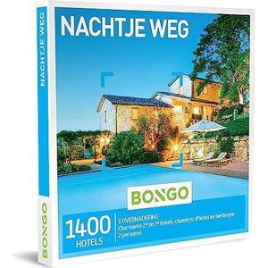 Bongo Bon - Nachtje Weg | Cadeaubonnen Cadeaukaart cadeau voor man of vrouw | 1400 gezellige hotels