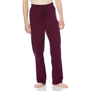 Amazon Essentials Gebreide pyjamabroek voor heren, bordeaux, klein