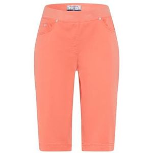 Raphaela by Brax Pamina Bermuda Super Light Cotton Bermuda, 42 Living Coral, 31W / 32L