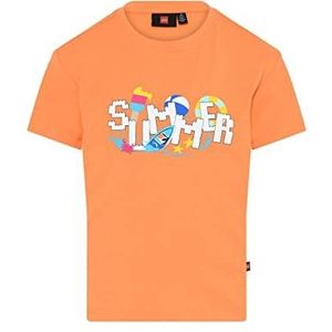 LEGO T-shirt zomer LWTaylor 307 T-shirt, 277 Pastel Orange, 116 Unisex, Volwassenen