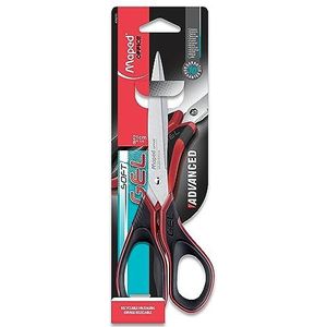 Maped M499210 - schaar Advanced Gel asymmetrisch, 21 cm, zwart/rood