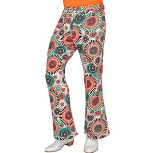W WIDMANN MILANO Party Fashion - jaren '60 broek voor heren, hippie, reggae, flower power, disco fever, slagmove