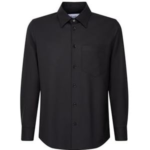 Seidensticker - Studio - Chemise - Zwart - Uni - Manches Longues
