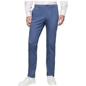 Tommy Hilfiger Heren Broek Bleecker Straight Fit Chino, Blauw (Egeïsche Zee), 31W / 34L