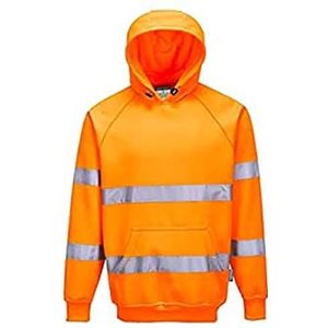 Portwest B304 Hi-Vis Sweatshirt met Capuchon, Normaal, Grootte L, Oranje