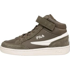 FILA Crew Velcro Mid Sneaker voor kinderen, uniseks, groen (olive night), 34 EU