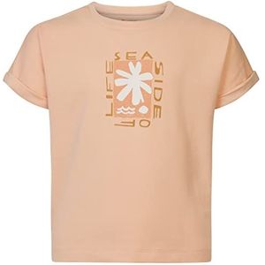 Noppies Kids Meisjes Tee Palmona T-shirt met korte mouwen voor meisjes, Almost Apricot-N030, 128, Bijna abrikoos - N030, 128 cm