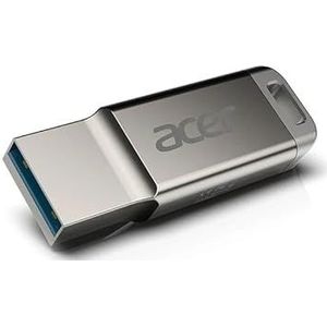 USB-stick, 256 GB, interface 3.2, zilverdesign, compact en licht, ideaal voor snelle en veilige overdrachten