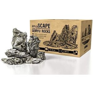 ARKA Aquatics - myScape-Rocks Seiryu | Natuurlijke aquariumstenen. Decoratieve stenen voor zoet water aquarium en terrarium. Ideaal om te planten. Voor unieke aquascapes. Inhoud: 10 kg