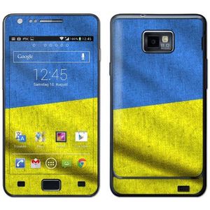 atFoliX voetbal 2012 Oekraïne vlag designfolie voor Samsung Galaxy S2 i9100
