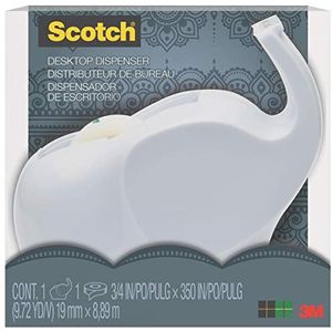 Scotch C43-ELPHT plakband in olifantendesign, 1 rol Magic plakband 19 mm X 8, 89 M C43 Elephant EU, wit