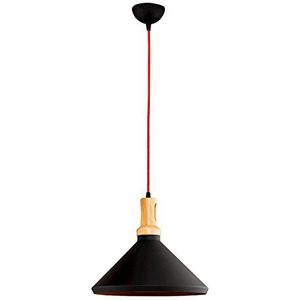 Homemania hanglamp elegante kleur metaal voor woonkamer, keuken, slaapkamer, kantoor, zwart, eenheidsmaat