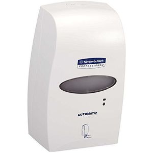 Kimberly-Clark Professional Contactvrije automatische zeepdispenser 92147 – 1 x dispenser voor handdesinfectiemiddel, wit (geschikt voor cassettes van 1,2 liter)