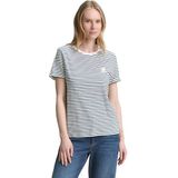 TOM TAILOR Shirt  petrol / wit