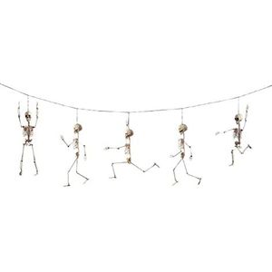 Carnival Toys Decoratieve slinger met 5 beweegbare skeletten, 280 x 70 cm