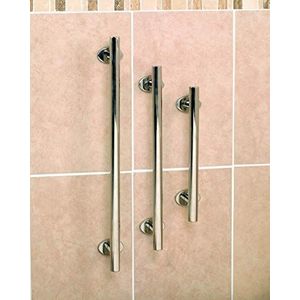 Homecraft Grab Rails met gepolijst roestvrij staal, veiligheidssteun grijpstang voor badkamer en rond het huis, ideale mobiliteitsassistent voor ouderen, gehandicapten en gehandicapten, recht, 450 mm