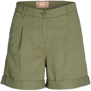 JACK & JONES Jxmaddy RLX Ctn Hw PNT Shorts voor dames, groen, L