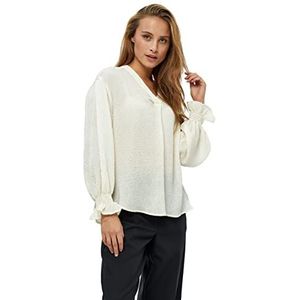 Peppercorn Helena beige blouses voor dames UK | Herfst damestops | Maat XL, 0123 Amandelmelk, 0123 Amandelmelk, XL