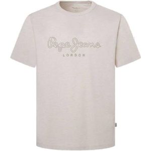 Pepe Jeans Heren New Nouvel Tee, T-shirt, wit, XS, Wit (Off White), XS