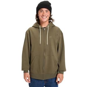 Quiksilver - Salt Water - Hoodie - Grijs - Katoen, Gerecycled Katoen, Gerecycled Polyester