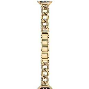 Michael Kors damesarmband, compatibel met Apple Watch, 38/40/41 en 42/44/45/49 gouden roestvrij stalen armband, MKS8059E
