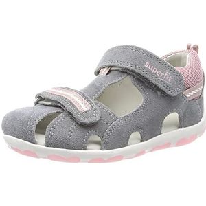 Superfit Fanni Sandalen voor meisjes, Grijs Roze 2510, 26 EU