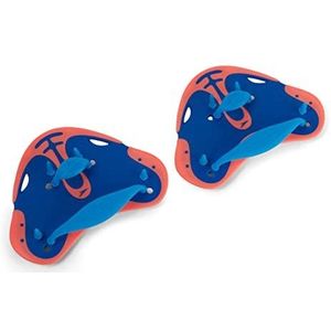 Speedo Unisex volwassen biofuse vinger peddel, blauwe vlam/fluro mandarijn/zwembad blauw, één maat