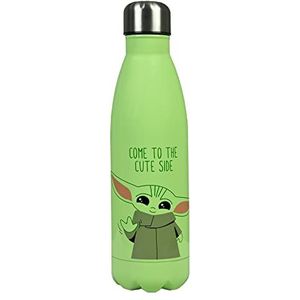 Undercover Thermosfles Baby Yoda - dubbelwandige thermoskan - thermosfles met motief - lekvrije thermosfles - inhoud ca. 500 ml - ideaal voor onderweg - Star Wars fanartikel