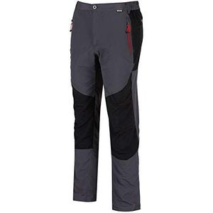 Regatta Heren Sungari waterafstotende UV-bescherming lichtgewicht actieve wandelbroek shorts, Seal grijs/zwart, 40 inch