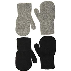 Celavi - Kinderwanten - Grijs - Wol/Nylon/Elastaan - 2 Stuks