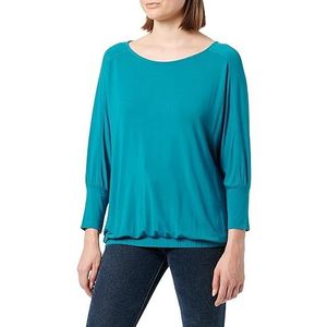 s.Oliver T-shirt voor dames met lange mouwen blauw groen 38, blauwgroen., 38