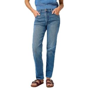 Wrangler Dames Jeans Sunset, Straight Fit, rechte pijpen, Bedazzled Blue, 32W x 32L