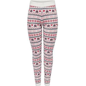 ONLXMAS Present Broek KNT, Cloud Dancer/Detail: night Sky/High Risk Red/Bonbon, S