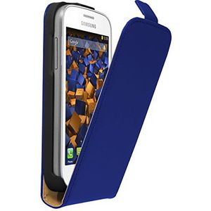 mumbi Tas Flip Case compatibel met Samsung Galaxy Trend Lite hoes mobiele telefoon case wallet, blauw