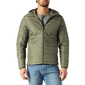 JACK&JONES JJEACE Spring Puffer Hood Gewatteerde jas met capuchon, Dusty Olive, L, Dusty Olive, L