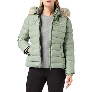 Tommy Jeans Dames donsjack basic winter, groen (Dusty Sage), XS