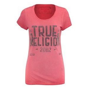 True Religion Dames T-Shirt Crew Neck Tr True Red
