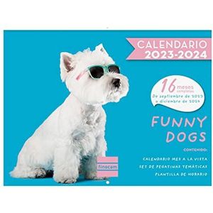 Finocam - Wandkalender foto's 16 maanden 2023 2024 maandoverzicht september 2023 - december 2024 (16 maanden) Spaanse honden