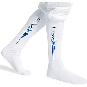 LEONARK Schermsokken voor degen, sabel en folie - 100% katoen - Beschermende schermkousen voor kinderen en volwassenen - voor zowel mannelijke als vrouwelijke schermers (Classic, L)