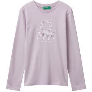 United Colors of Benetton T-shirt voor meisjes en meisjes, Paars, 120
