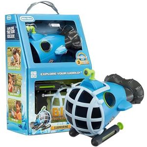 Little Tikes Big Adventures Submarine STEM-speelgoed, Duikboot met Onderwaterkijker, Watersproeier en Zeefnet, Ideaal voor Kinderen vanaf 3 Jaar