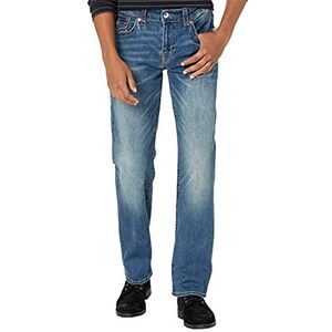 True Religion Heren Ricky Rechte Been Jeans, Faum Baseline, 42W x 34L