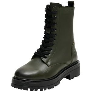 TOM TAILOR Dames 425090002 modieuze laarzen, donkergroen, 36 EU