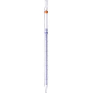 Hirschmann Meetpipet voor kleine verpakking, klasse AS, blauw gegradueerd, 10 ml capaciteit, 0,1 ml verdeling