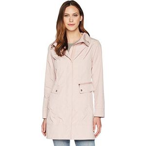 Cole Haan Dames Packable Regenjas met capuchon met strik