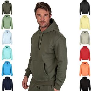 RIPT Essentials RCSWT763 Heren Hooded Soft Touch Loungewear Hoodie Sweatshirt Top, Army, M