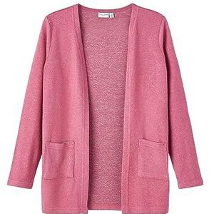 NAME IT Meisjesvest, lange pasvorm, Rose wijn, 158-164