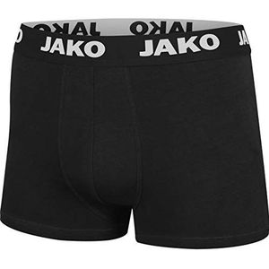 JAKO Heren Basic 2-pack boxershort, zwart, M